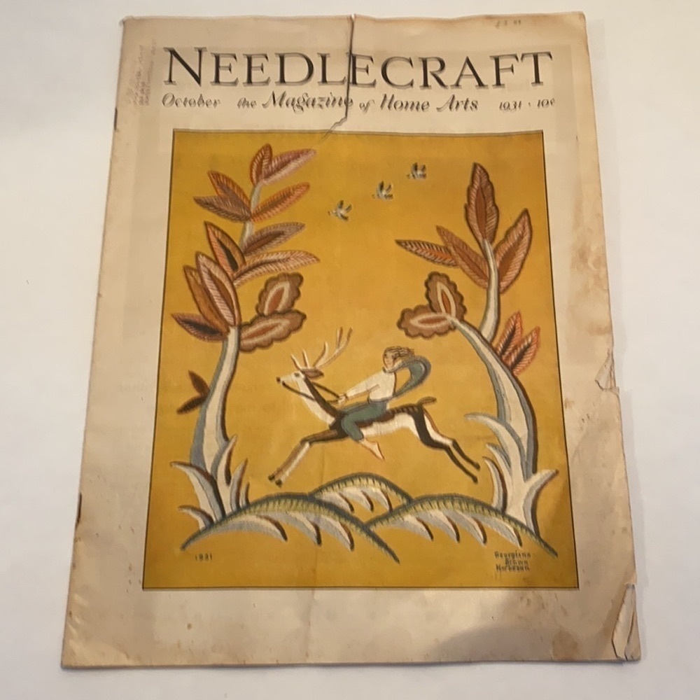 Vintage Set of 2 Needlecraft the Magazine of Home Arts Magazine May October 1931 - Picture 9 of 16